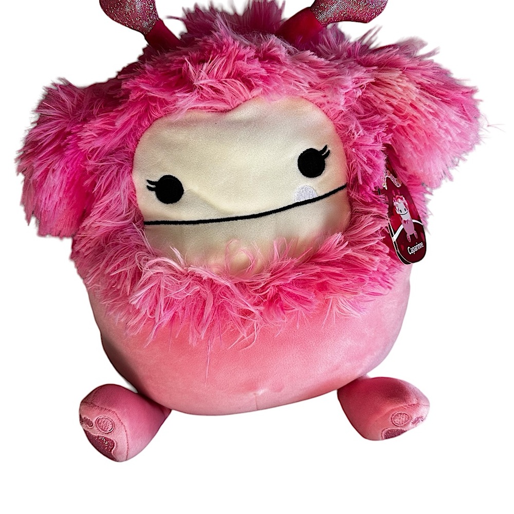 SQUISHMALLOW 10” CAPARINNE THE BIG FOOT VALENTINE’S DAY PLUSH